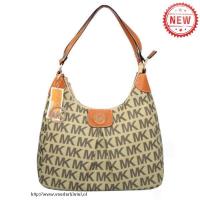 michael kors logo signature groot beige hobo Handtas Kopen 7kdf3241